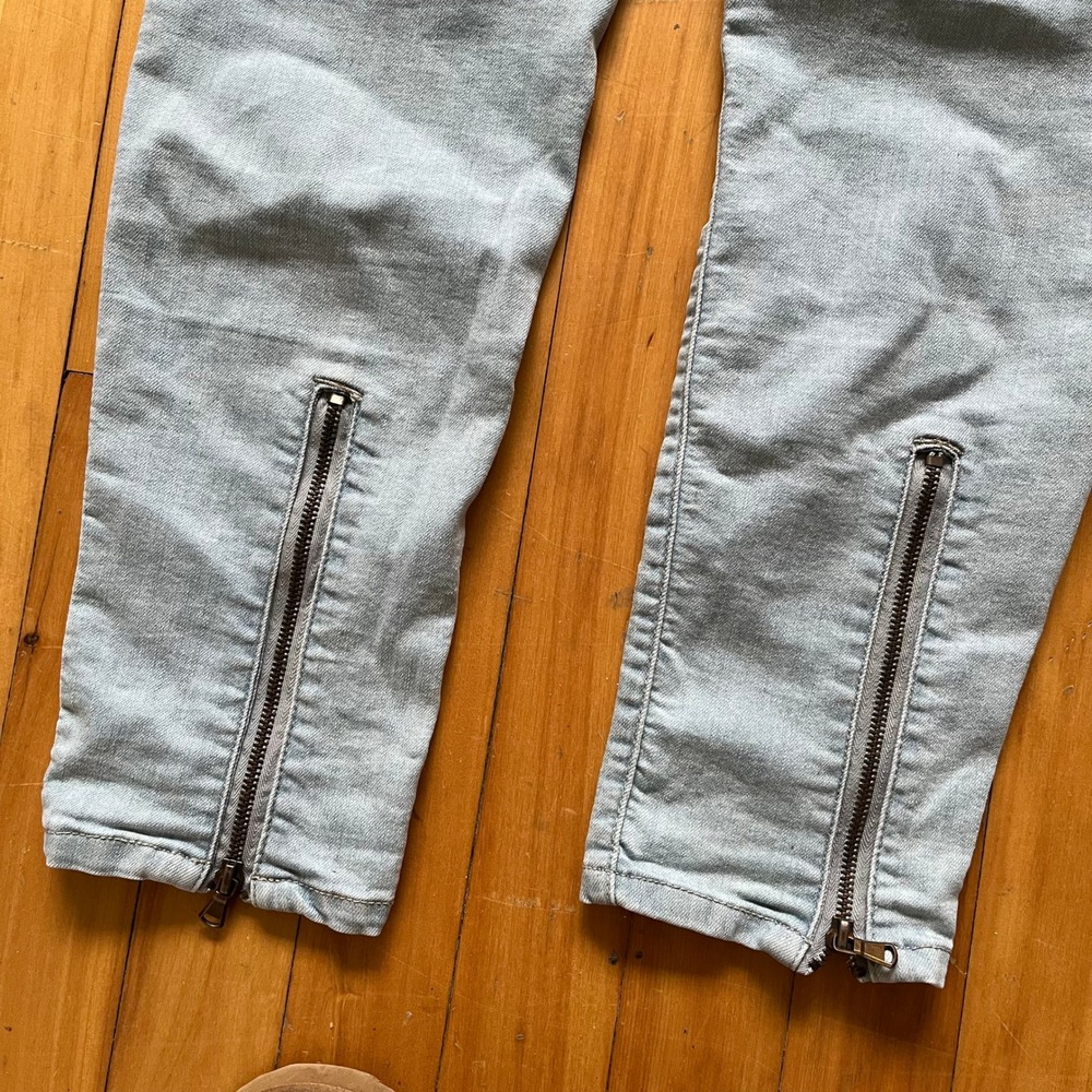 Vtg Dynamite Light Wash Skinny Jeans with Zipper Ankle Detail Women's Size 27 - Picture 6 of 7